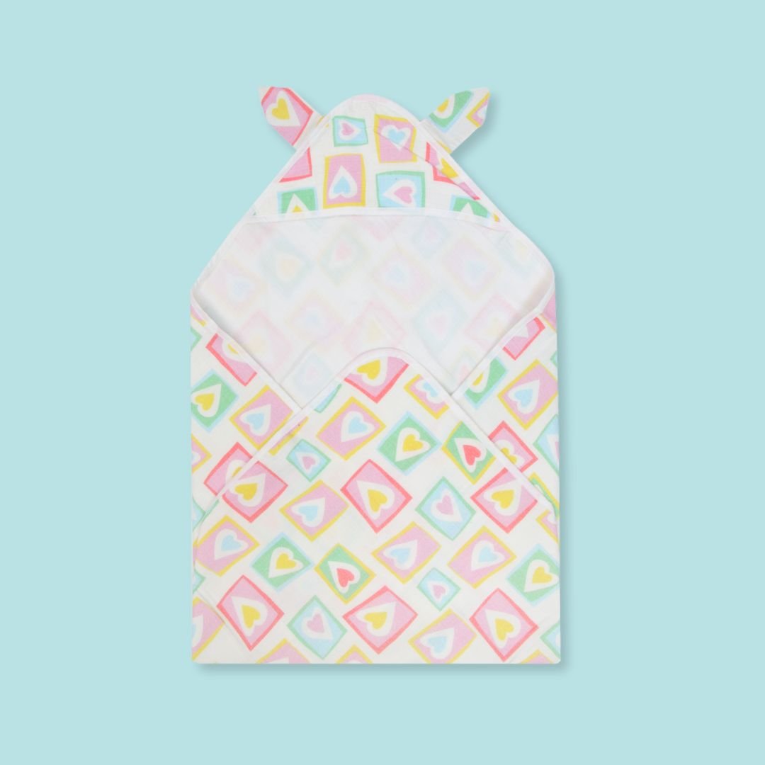 Zoodle Blocks - Muslin Hooded Towels for Babies and Kids