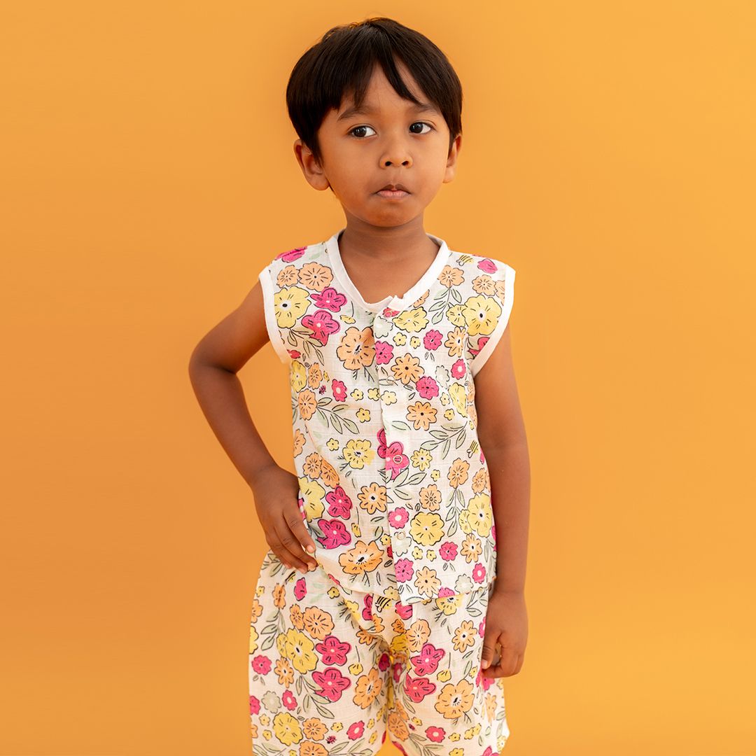 Spring Whispers - Muslin Jabla and Shorts for Babies and Toddlers