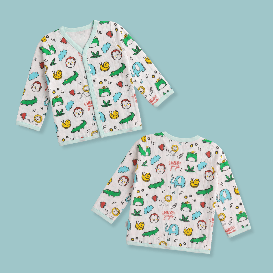 Muslin Full Sleeve Jabla Combo - Pack of 3