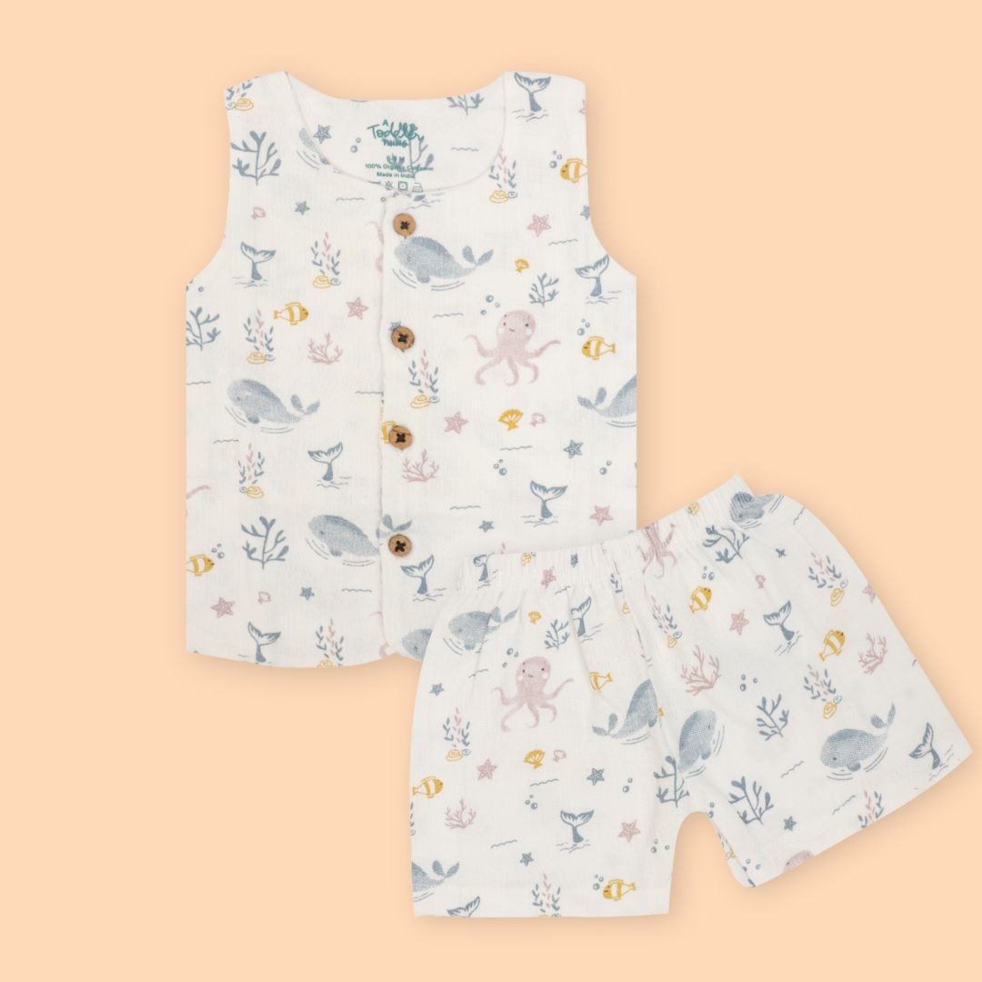 Tiny Wheel - Muslin Jabla and Shorts for Babies and Toddlers