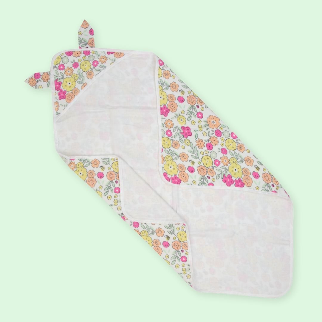 Zoodle Blocks - Muslin Hooded Towels for Babies and Kids