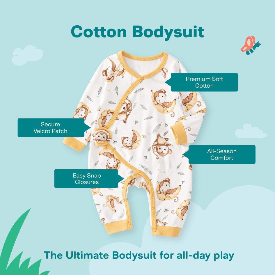 Bloom Berry - Cotton Bodysuit