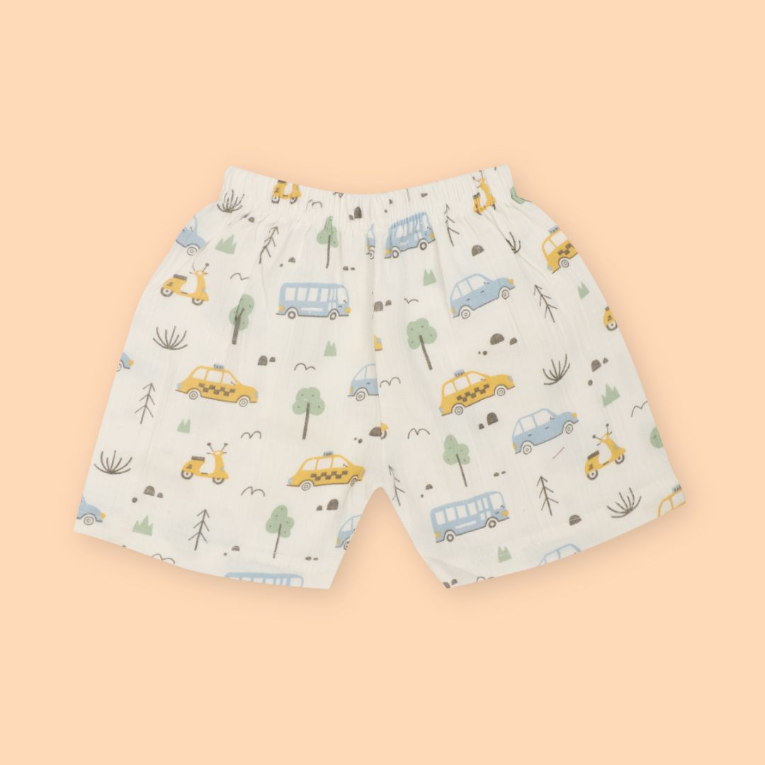Tiny Wheel - Muslin Jabla and Shorts for Babies and Toddlers