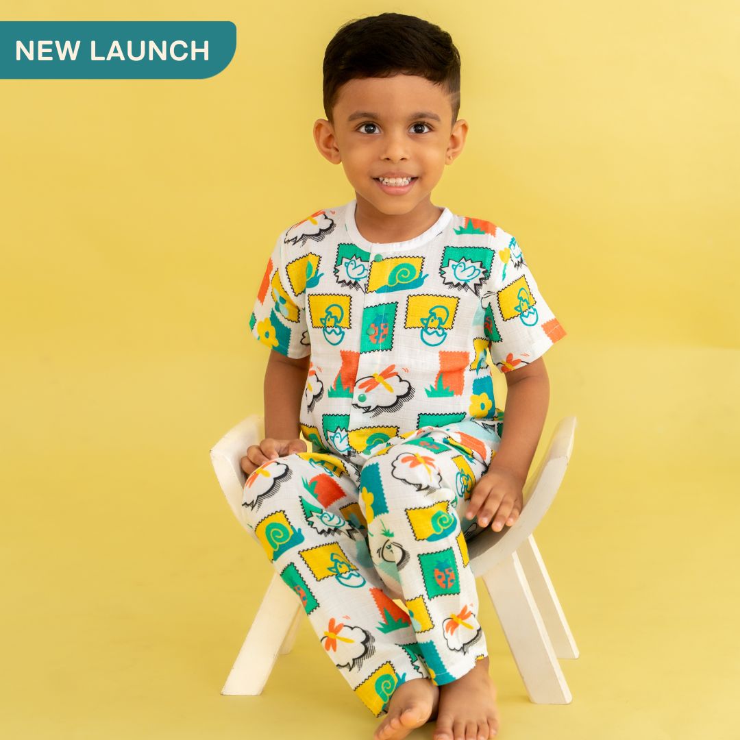 Toddler Tales - Muslin Sleep Suit for babies and kids (Unisex)