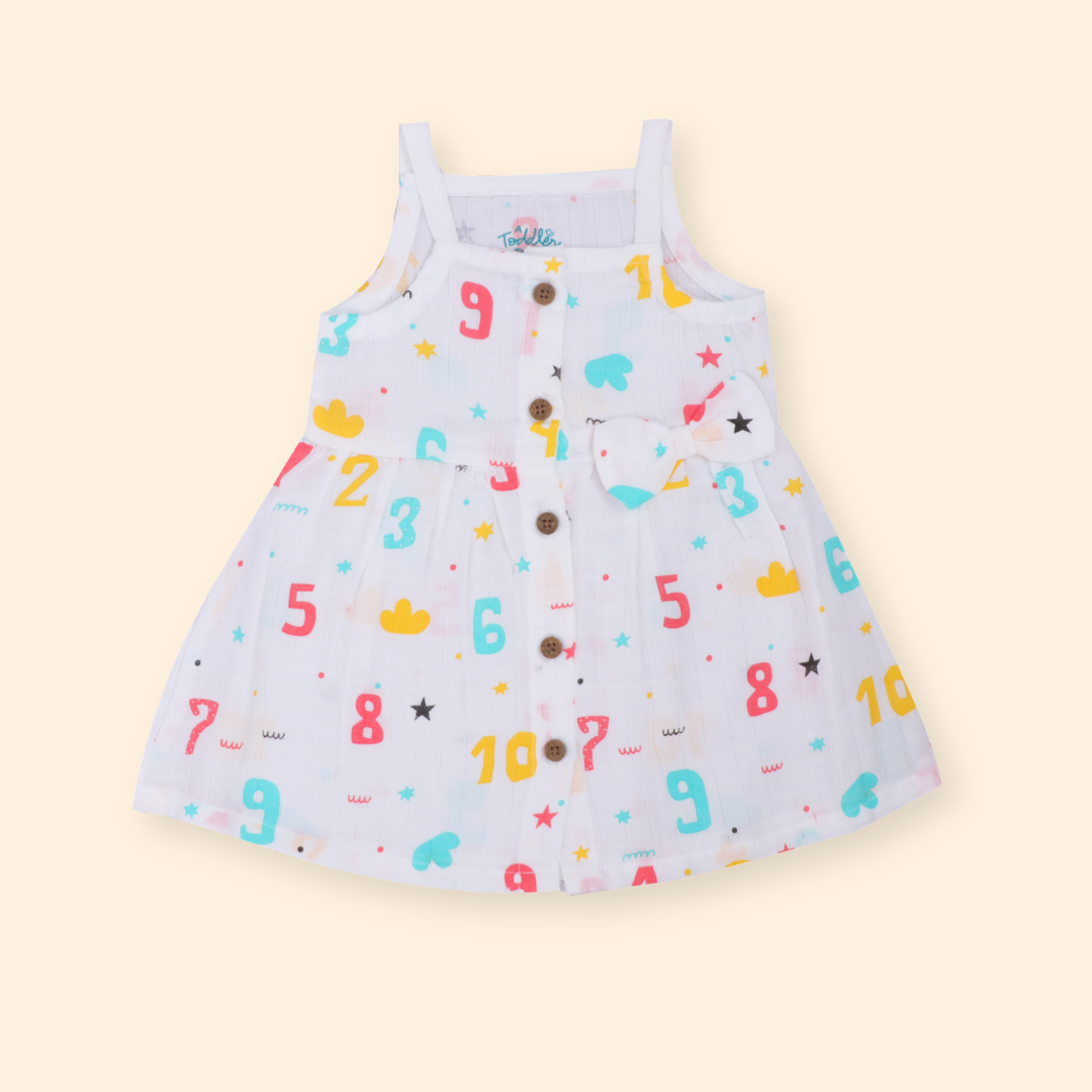 Trek Time -  Muslin Shoulder Strap Frock (Pack of 2)