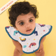 Whale Star - Muslin Bib (6-12 Months)