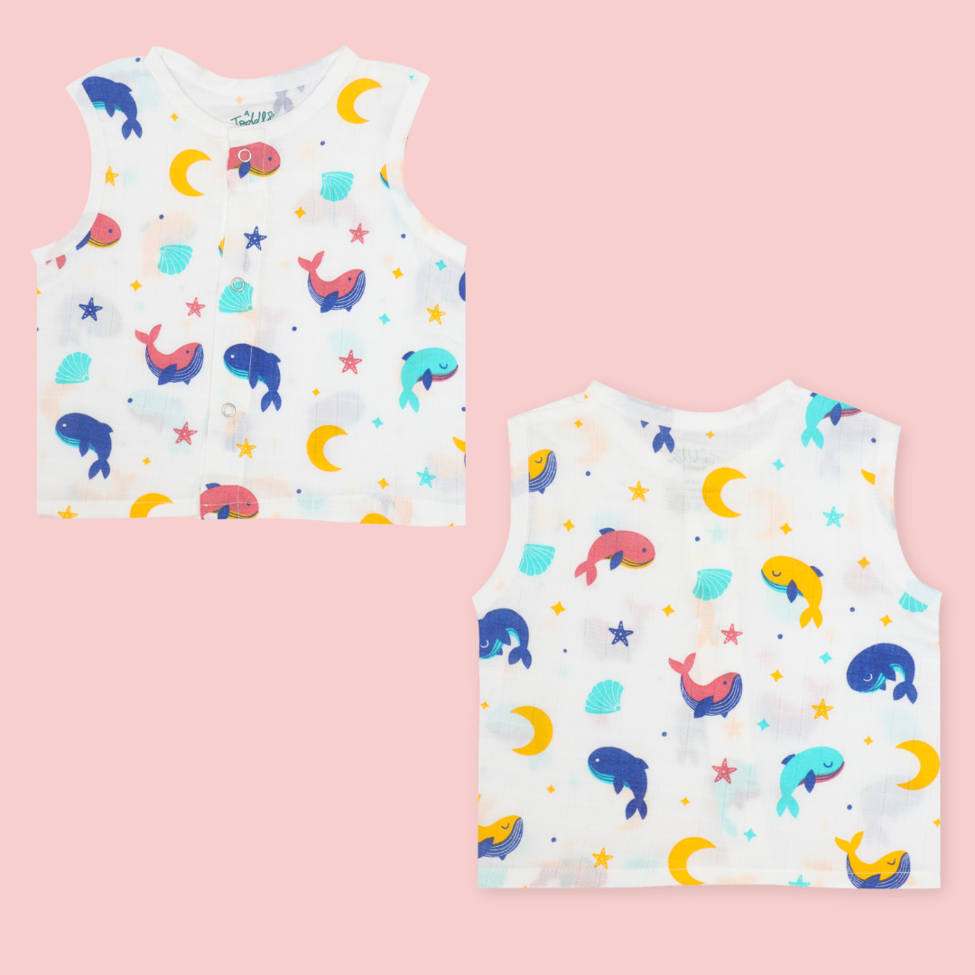 BEST SELLER - Muslin Jabla Button Type for Babies -  Combo Packs