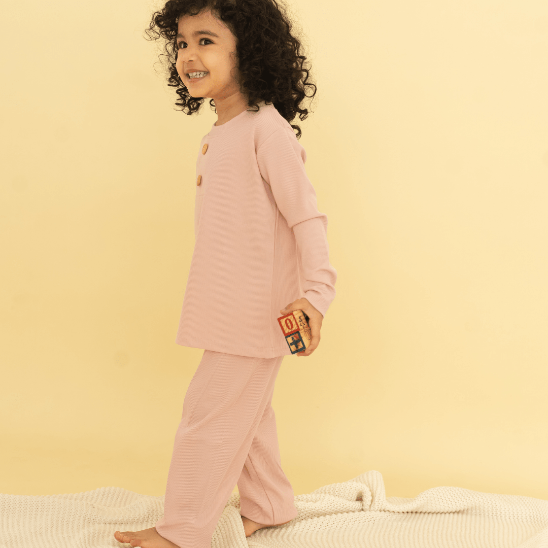 Berry Crush - Ribbed Modal Full Sleeve Top and Pant