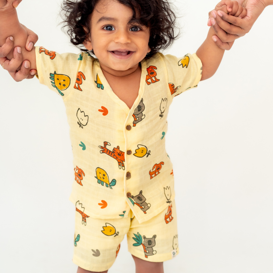 Little Wanderers - Muslin Top and Shorts