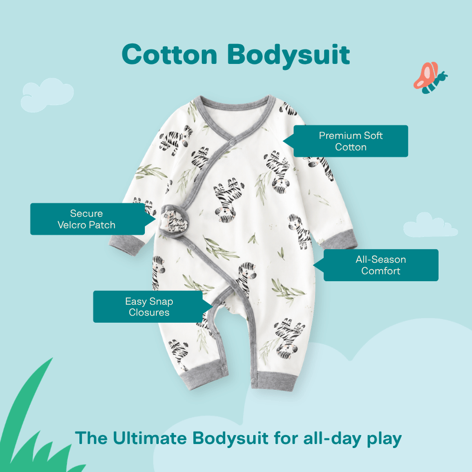 Bloom Berry - Cotton Bodysuit
