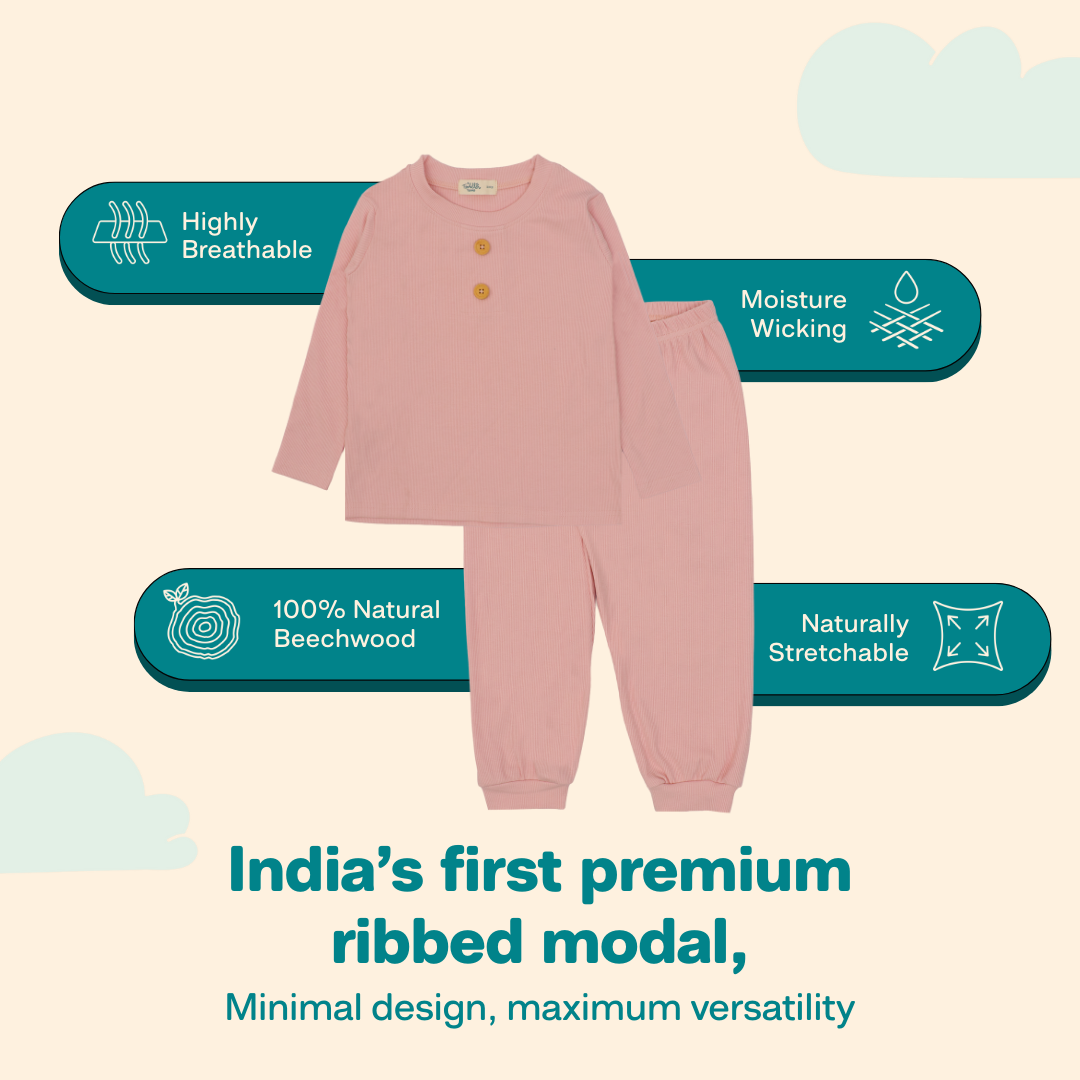 Matcha - Ribbed Modal Full Sleeve Top and Pant