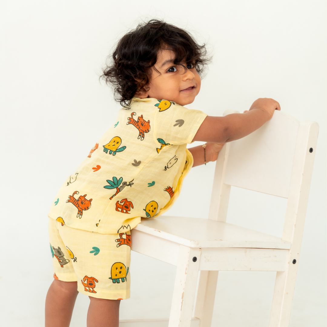 Little Wanderers - Muslin Top and Shorts