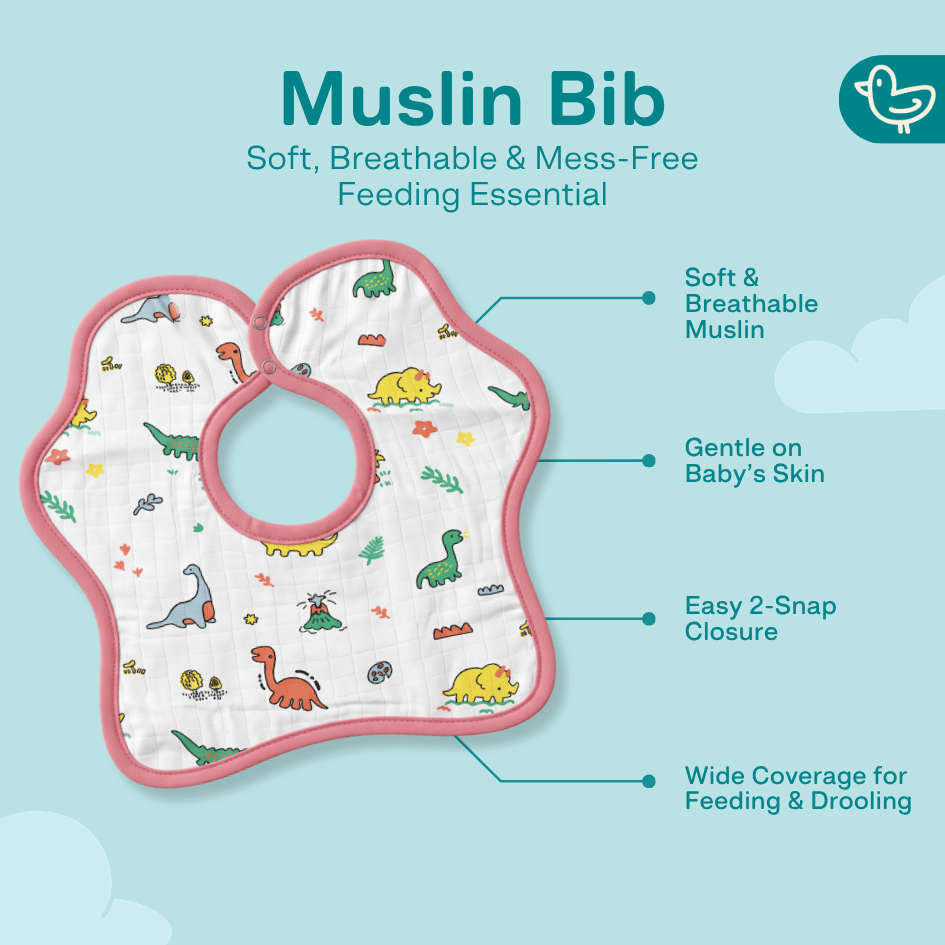 Air Hopper - Muslin Bib (6-12 Months)