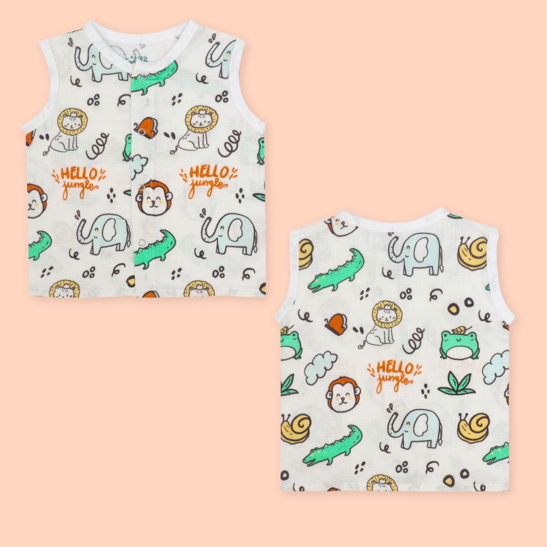 Special Edition - Muslin Jabla Button Type for Babies -  Combo Packs