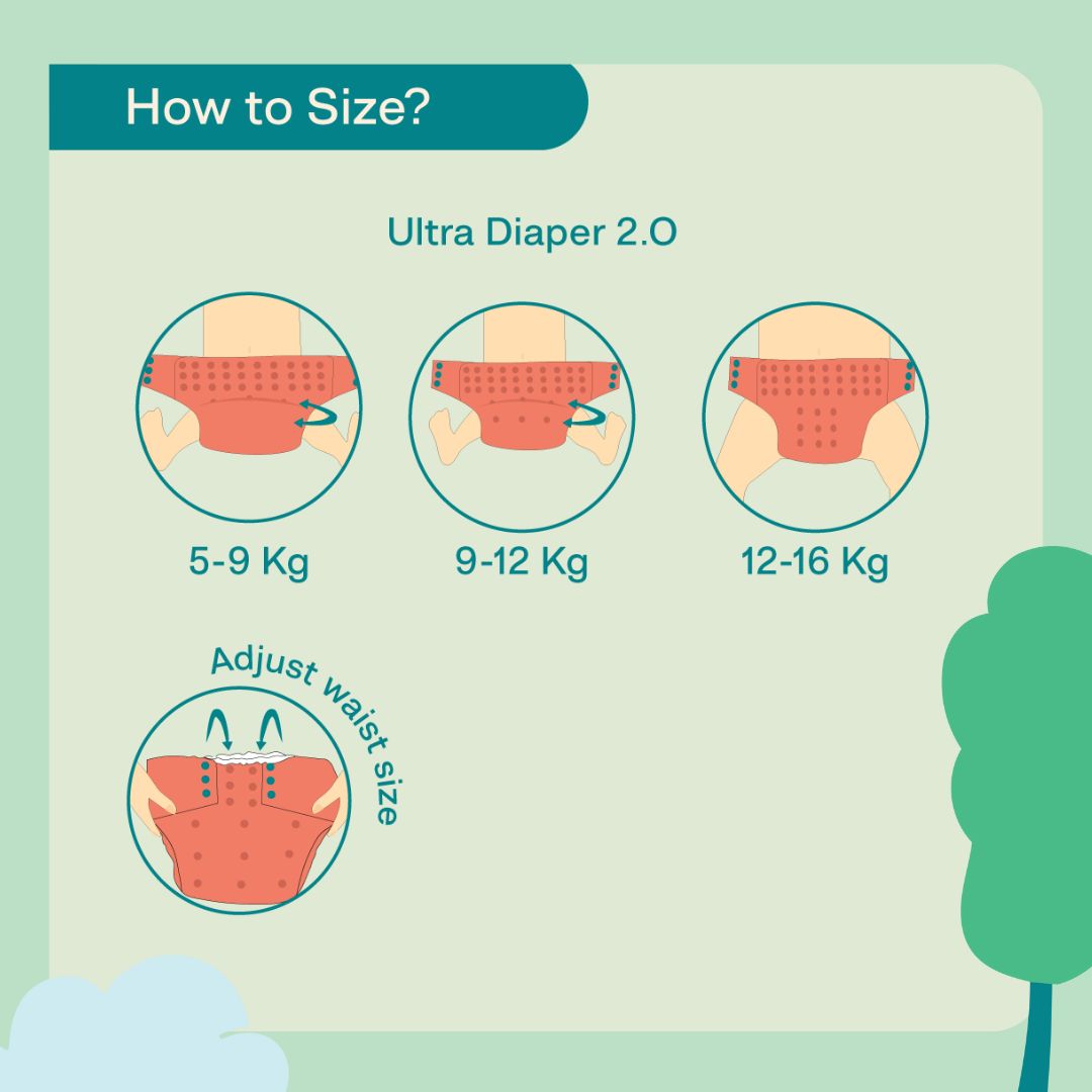 Peach on the bum - Ultra Diaper 2.0