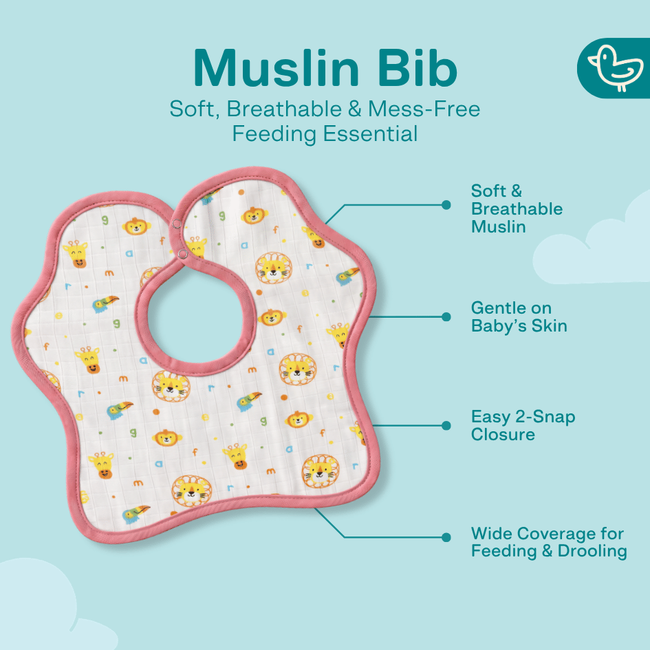 Air Hopper - Muslin Bib (6-12 Months)
