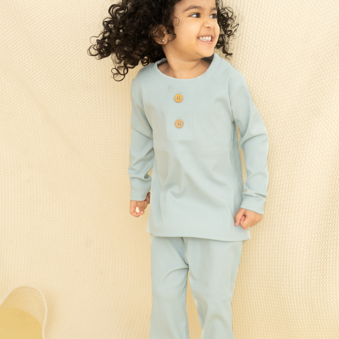 Matcha - Ribbed Modal Full Sleeve Top and Pant