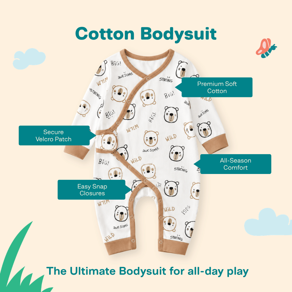 Bloom Berry - Cotton Bodysuit