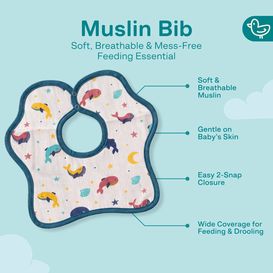 Air Hopper - Muslin Bib (6-12 Months)