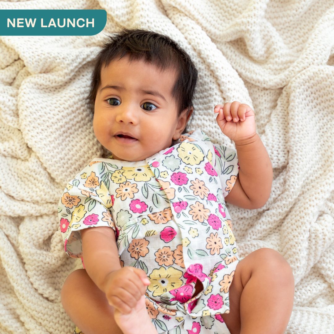 Spring whispers - Muslin Button Frock