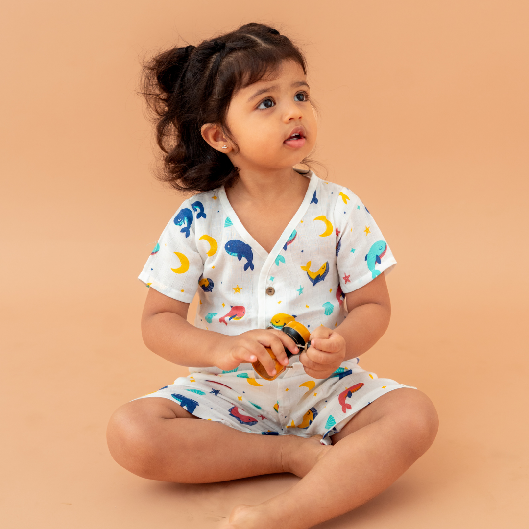 Little Wanderers - Muslin Top and Shorts