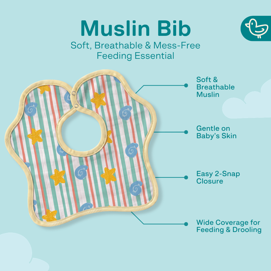 Air Hopper - Muslin Bib (6-12 Months)