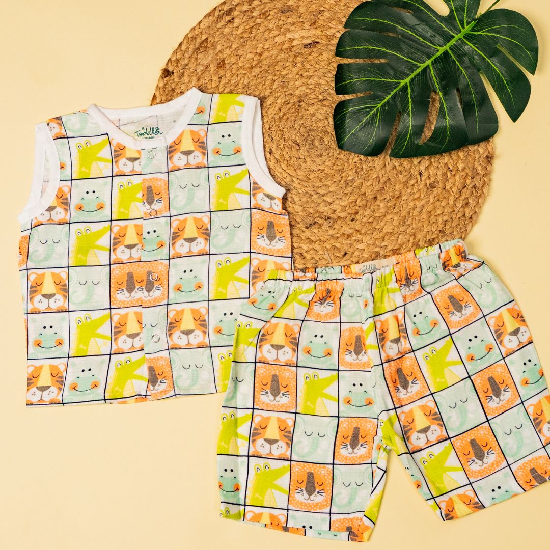Toucan Punch - Muslin Jabla and Shorts for Babies and Toddlers
