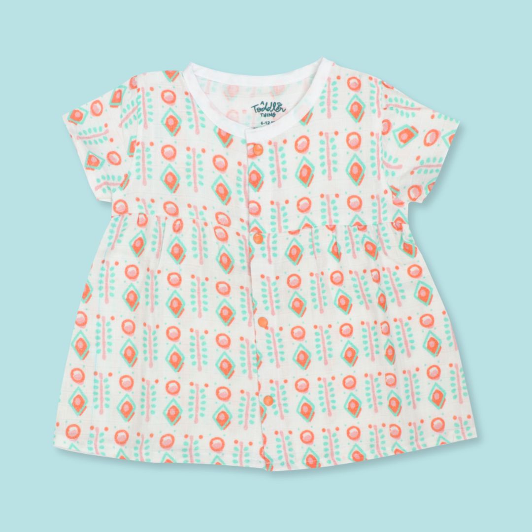 Ikatlings - Muslin Button Frock