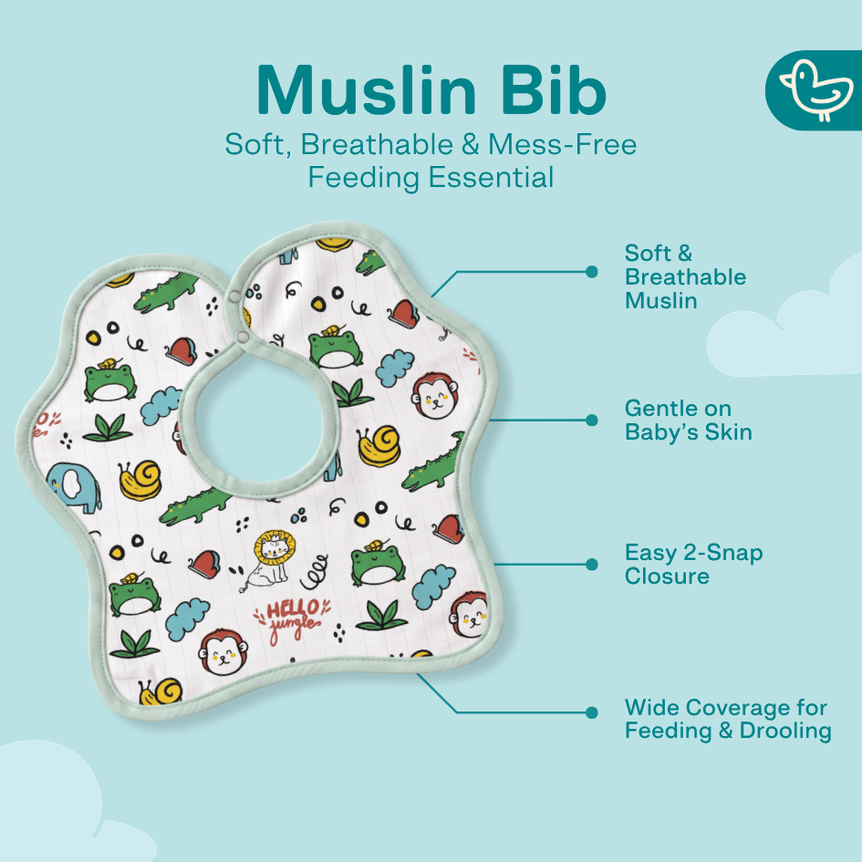 Air Hopper - Muslin Bib (6-12 Months)