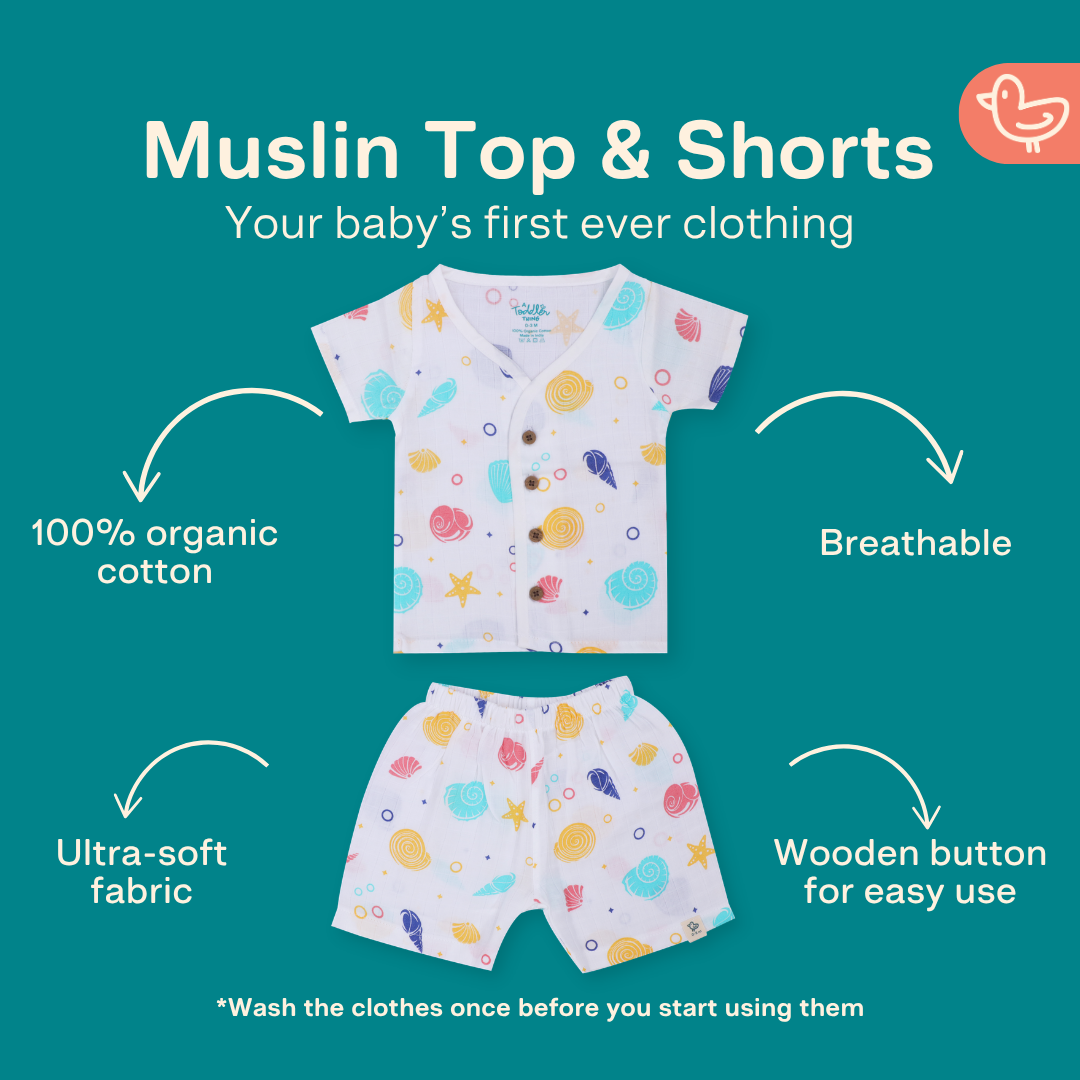 Little Wanderers - Muslin Top and Shorts