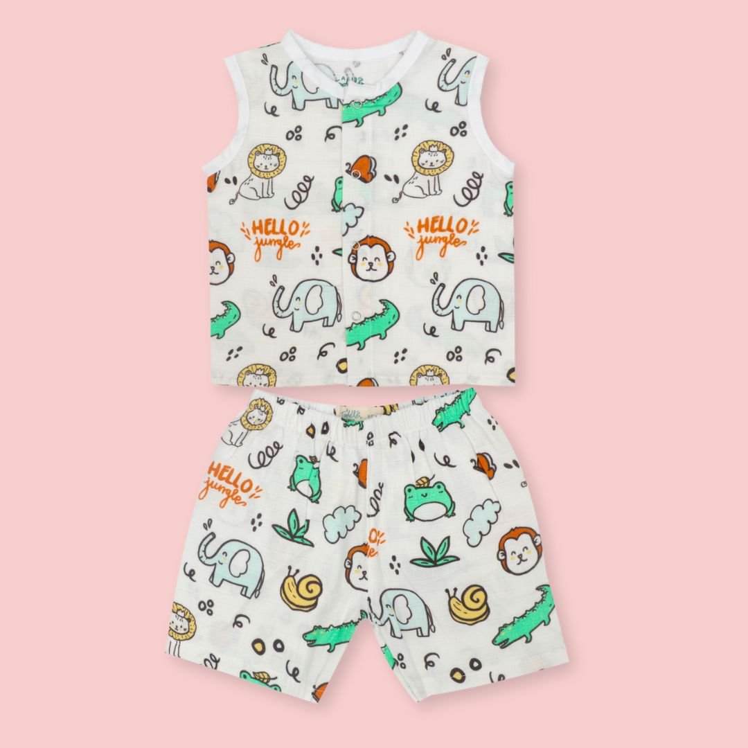 Toucan Punch - Muslin Jabla and Shorts for Babies and Toddlers