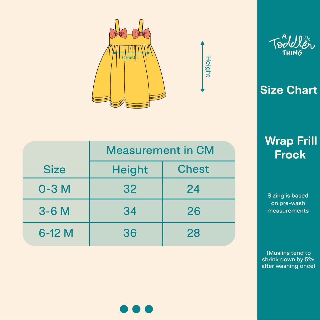 SunWave - Mulmul Cotton Sleeveless Bow Frock Pack of 2