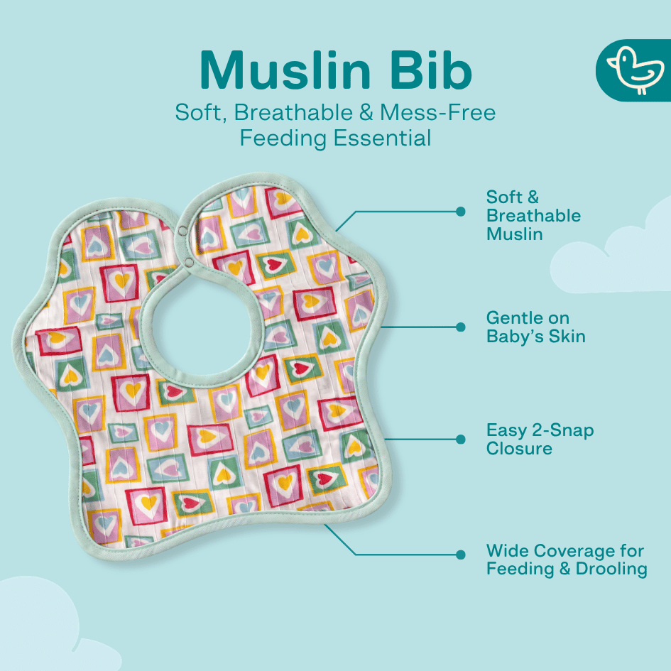 Air Hopper - Muslin Bib (6-12 Months)