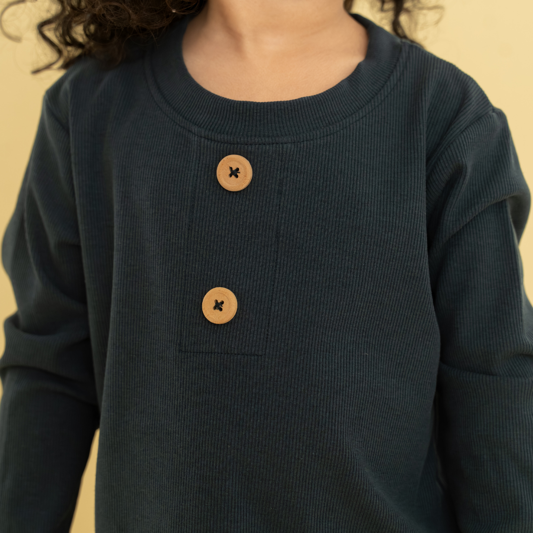 Matcha - Ribbed Modal Full Sleeve Top and Pant