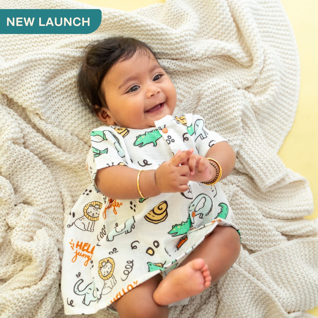 Hello Jungle - Muslin Button Frock