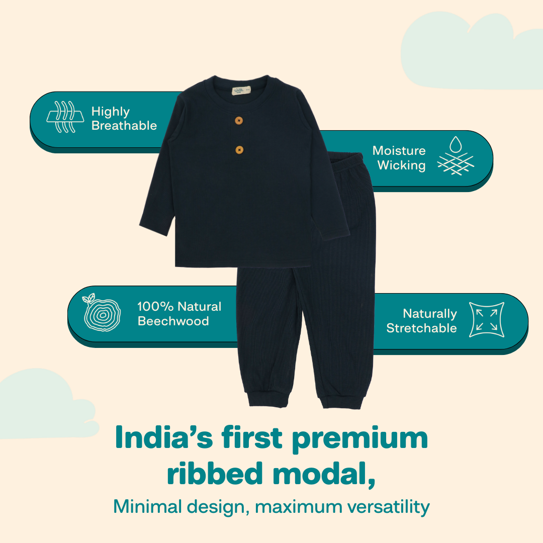 Matcha - Ribbed Modal Full Sleeve Top and Pant