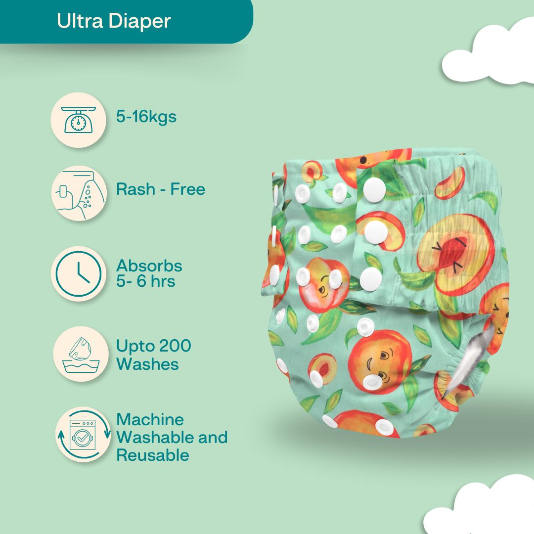 Peach on the bum - Ultra Diaper 2.0