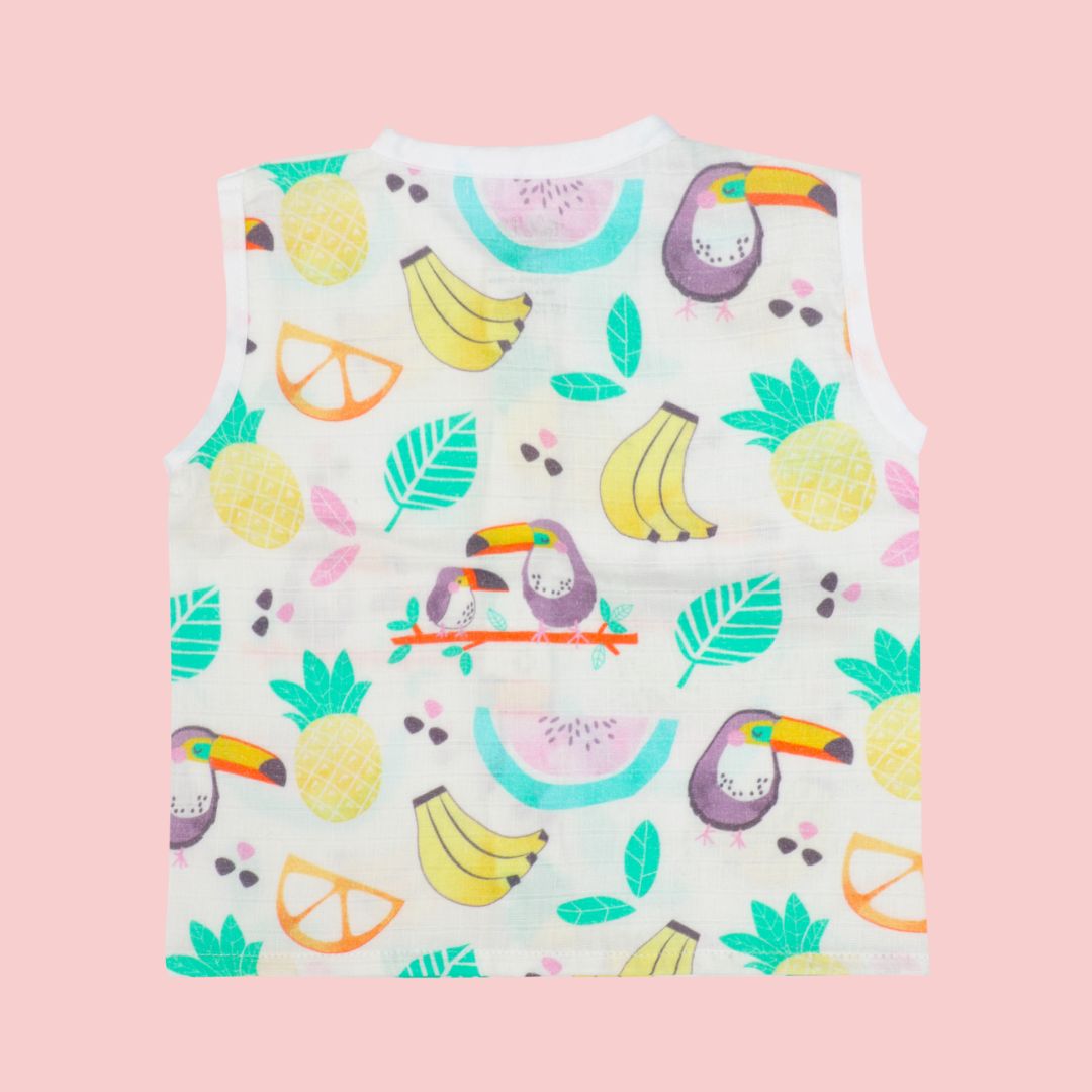 Toucan Punch - Muslin Jabla and Shorts for Babies and Toddlers