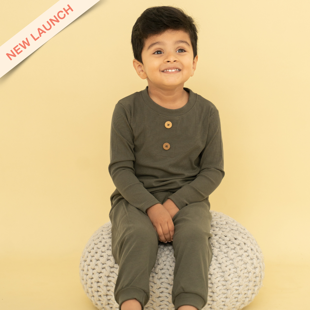 Matcha - Ribbed Modal Full Sleeve Top and Pant