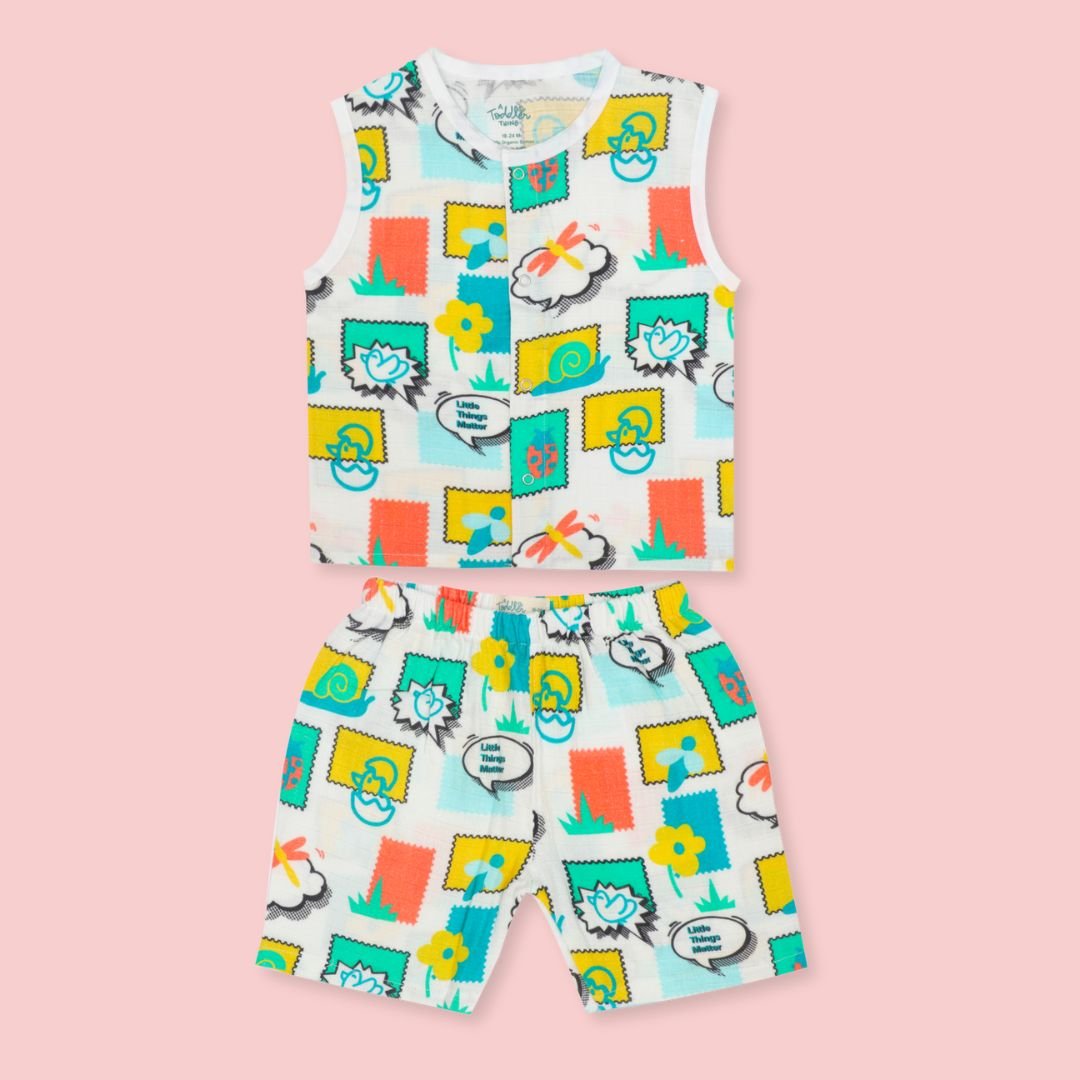 Toucan Punch - Muslin Jabla and Shorts for Babies and Toddlers