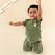 Olive Crumbs - Crinkled Muslin Co-ord Set
