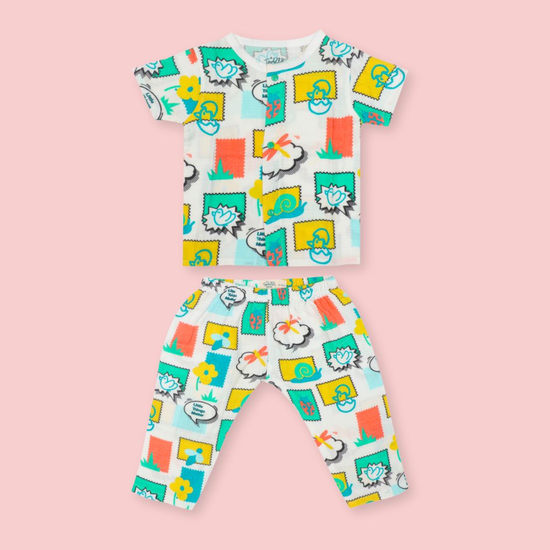 Toucan Punch - Muslin Sleep Suit for babies and kids (Unisex)