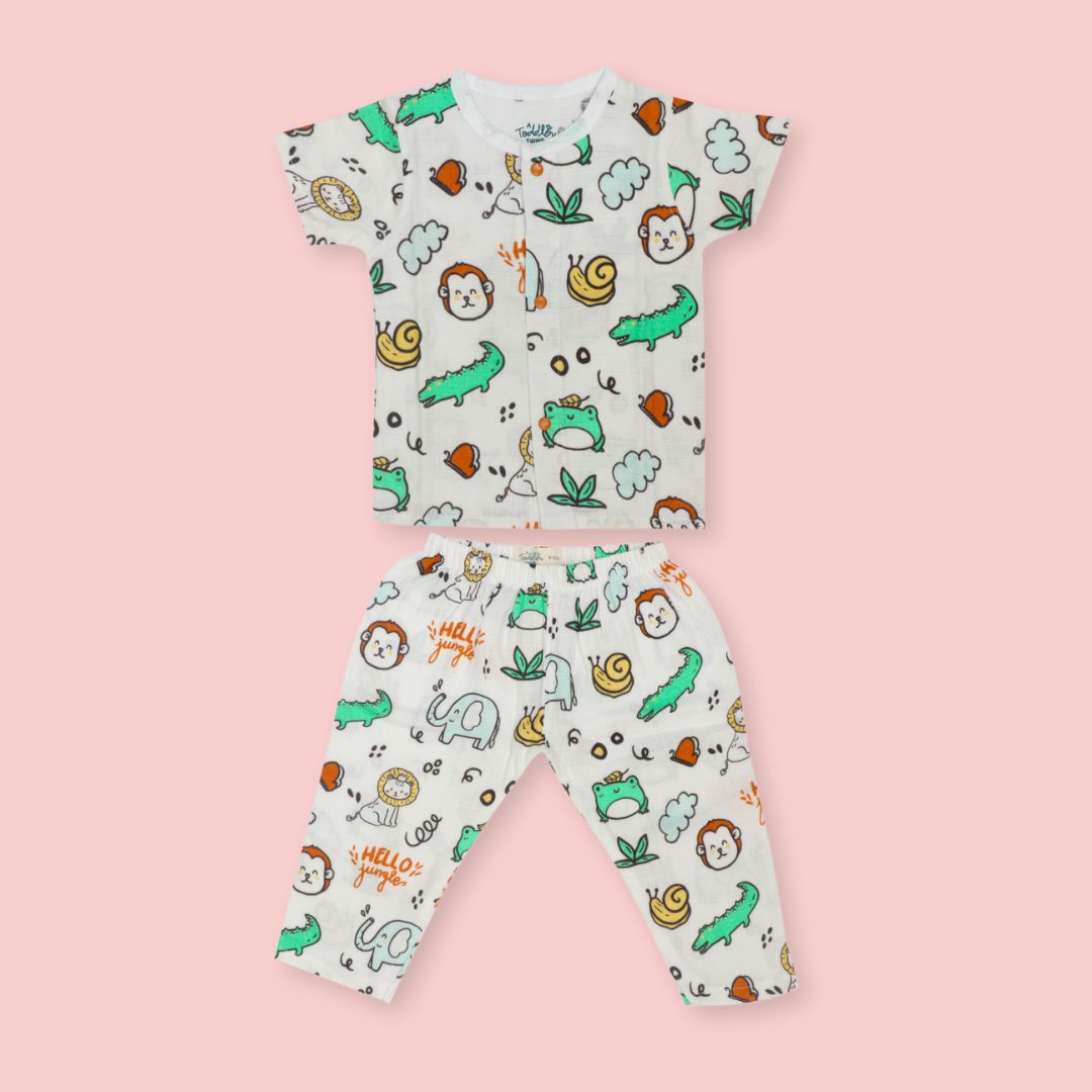 Toucan Punch - Muslin Sleep Suit for babies and kids (Unisex)