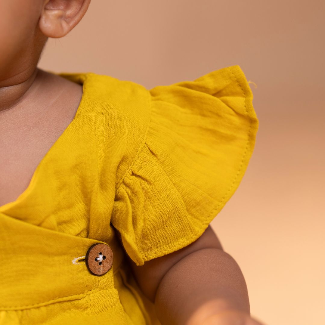 Honey - Muslin Dandelions Frill Frock