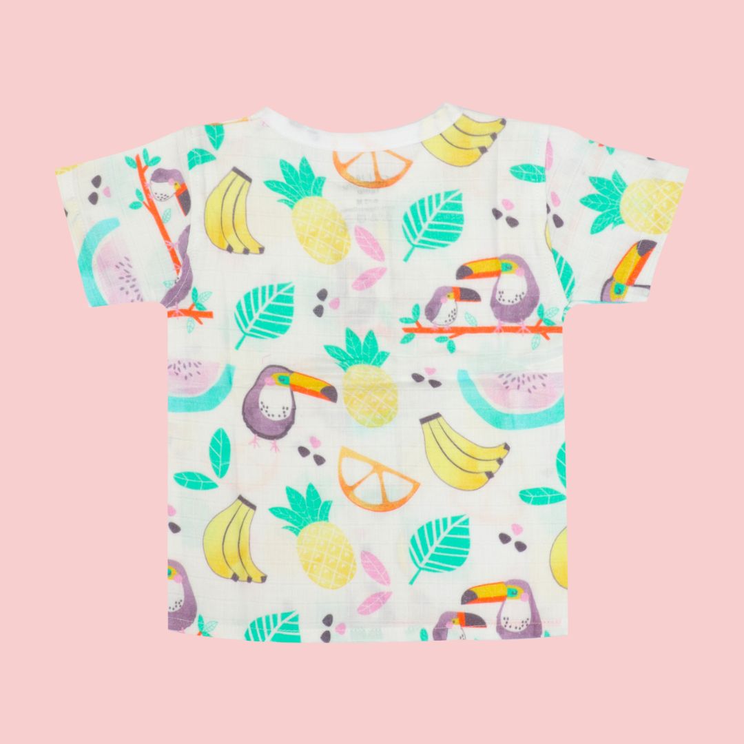 Toucan Punch - Muslin Sleep Suit for babies and kids (Unisex)