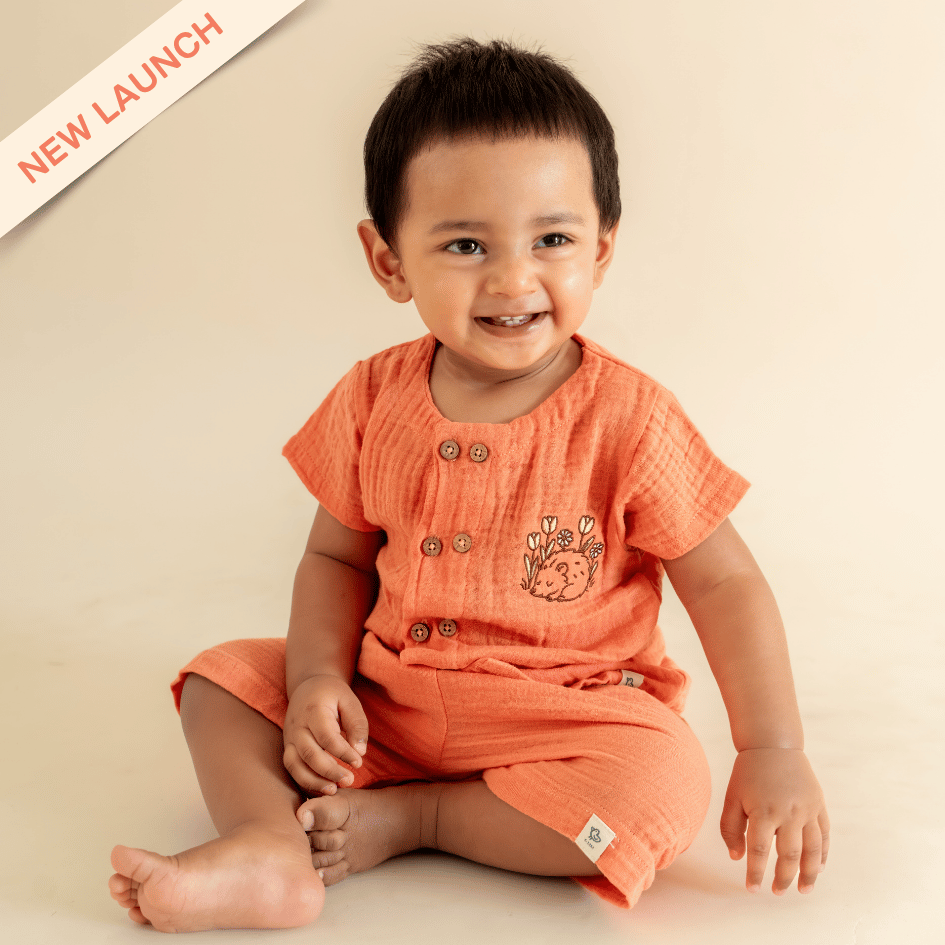 Rusty Prickle - Crinkled Muslin Co-ord Set