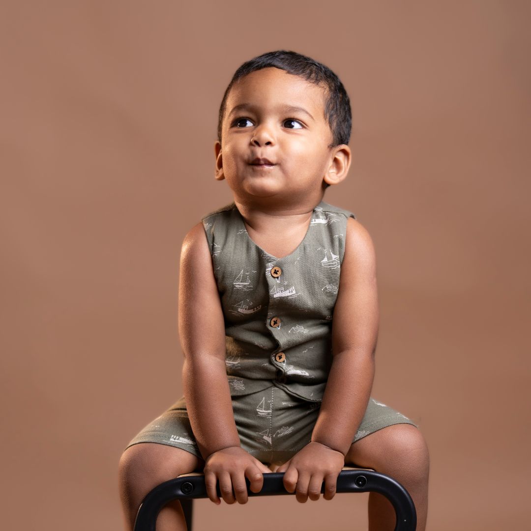 Captain Crew - Muslin Jabla and Shorts for Babies and Toddlers