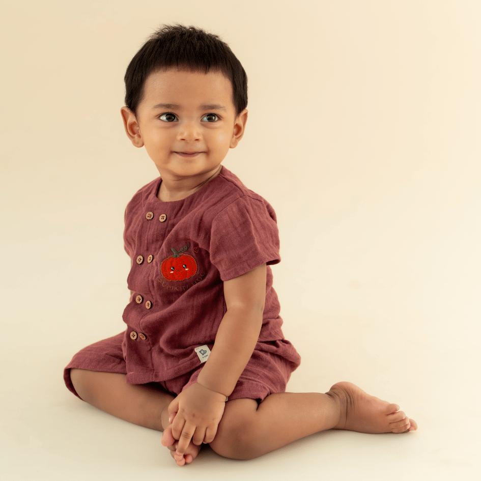 Rusty Prickle - Crinkled Muslin Co-ord Set