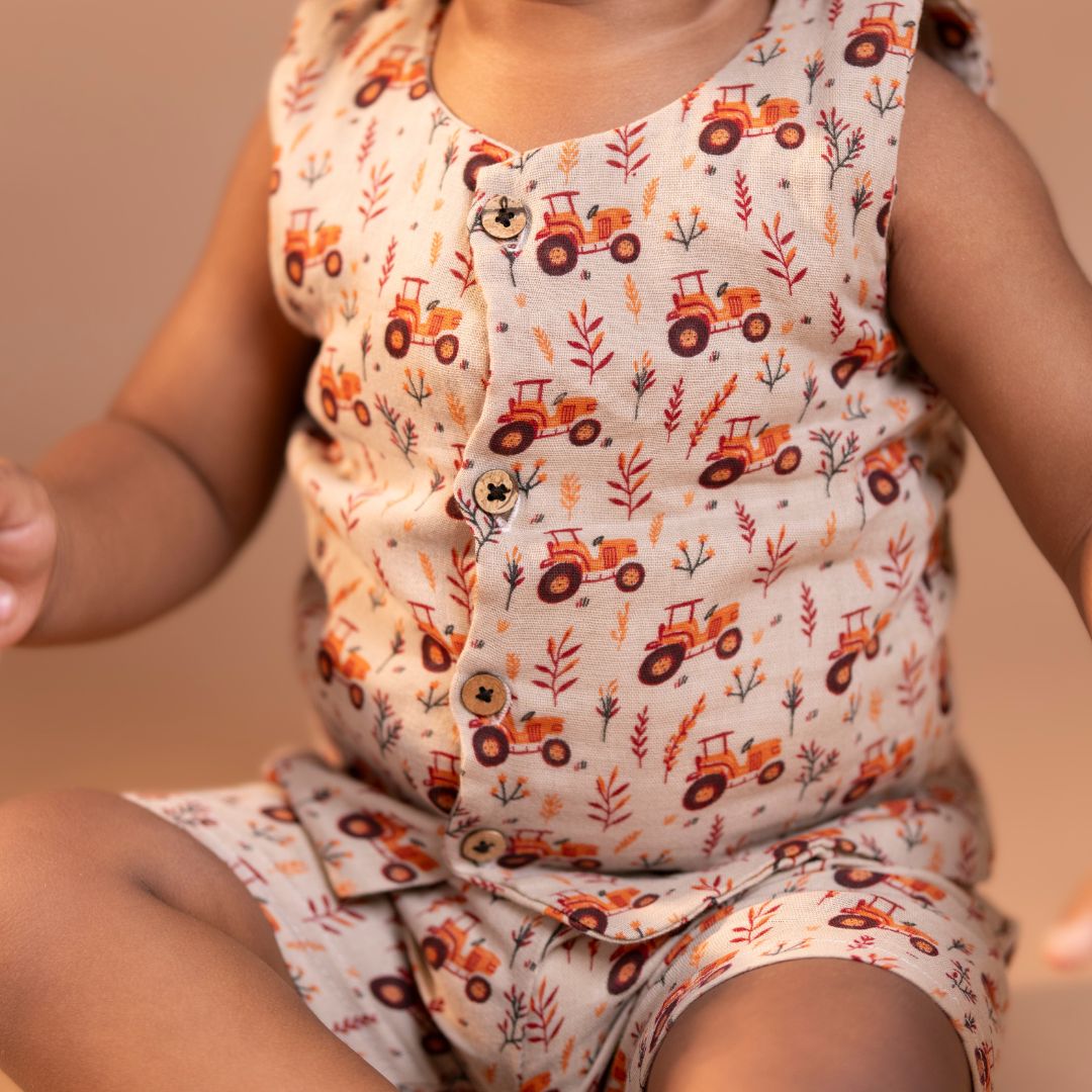 Tiny Wheel - Muslin Jabla and Shorts for Babies and Toddlers