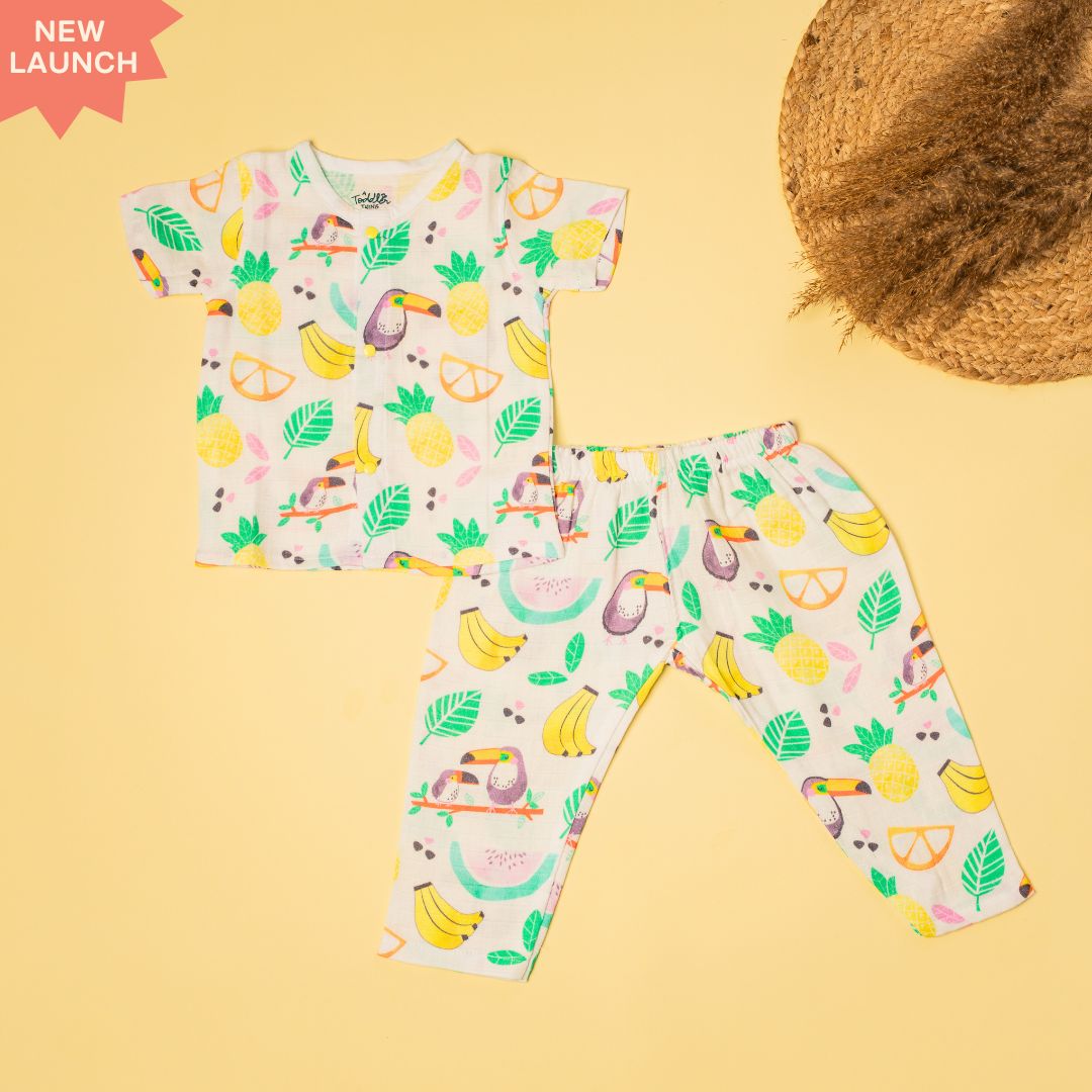 Seaside Stripes - Muslin Sleep Suit for babies and kids (Unisex)